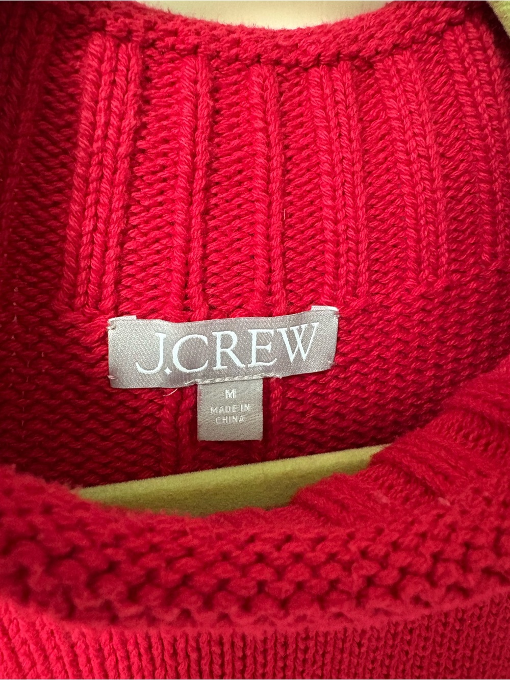 J.Crew red 2025 Rollneck Sweater M - Picture 8 of 8